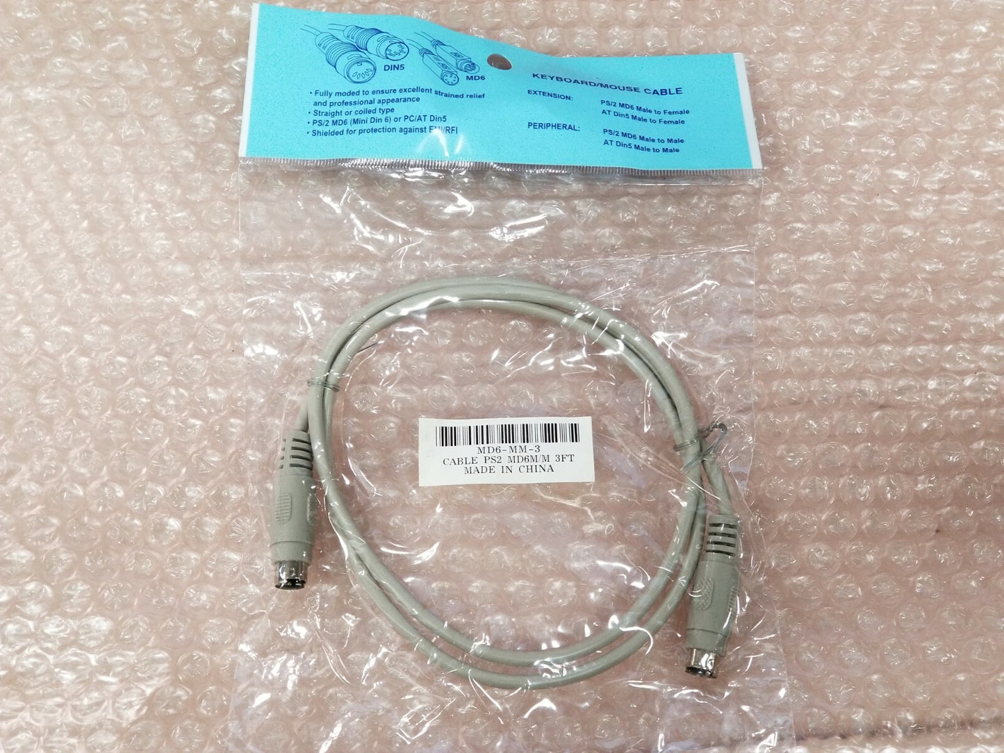 MD6-MM-3 PS2 MD6M/M 3Ft (Lot of 7)