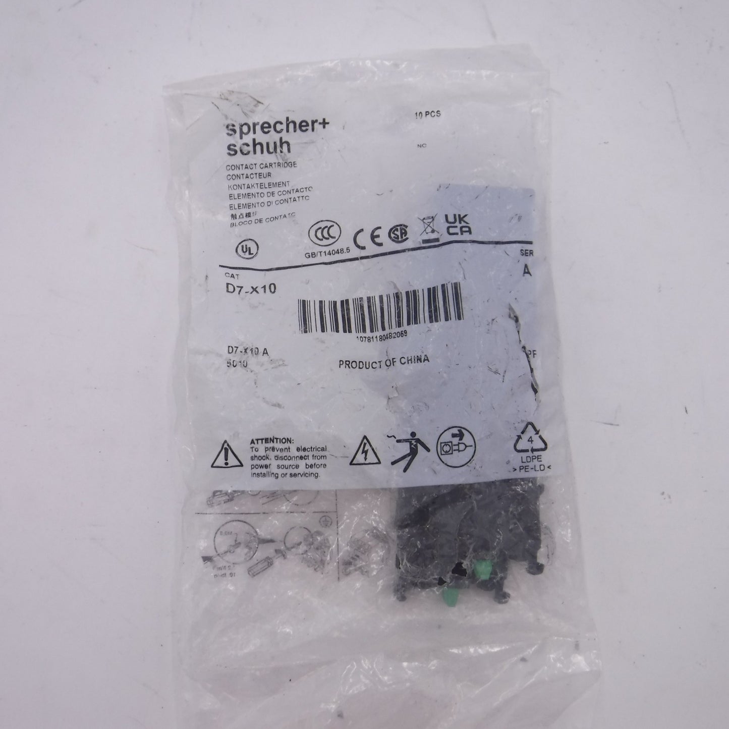 10 Pack Sprecher + Schuh 22mm Pilot Devices Accesories D7-X10E