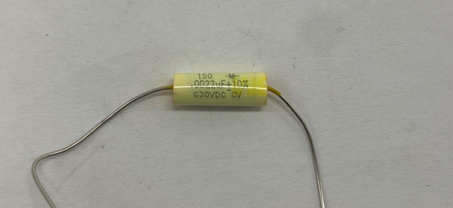 Mallory 150M series metalized film capacitor axial lead 0.022uf/630v