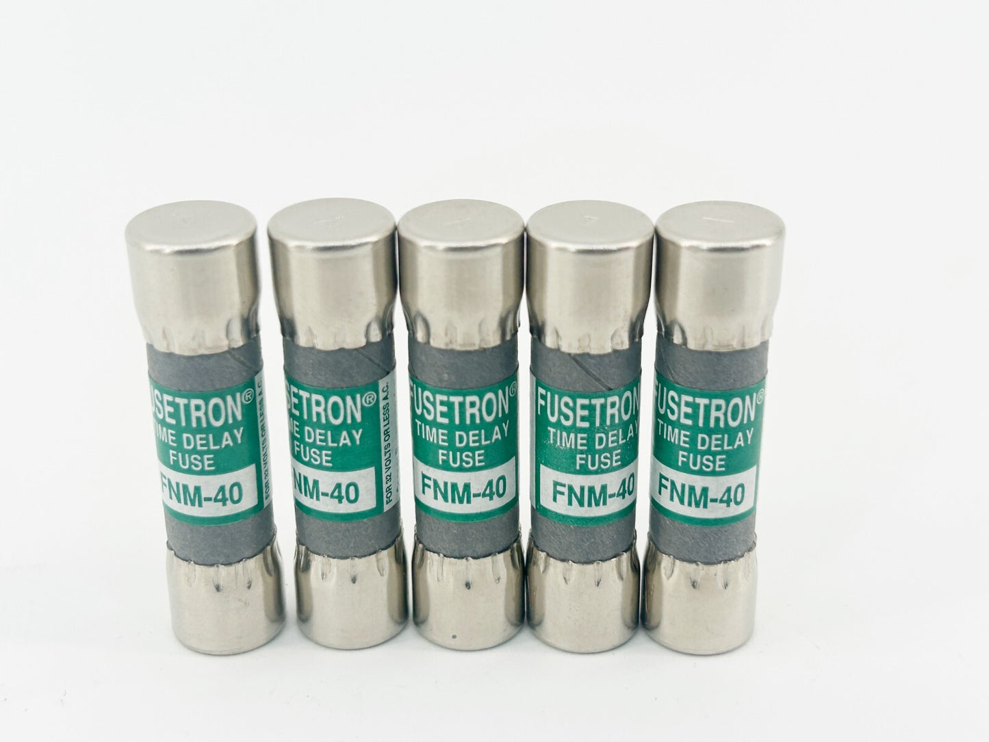 New of Lot of 5 Bussmann FNM-40 Time Delay Fuse 40A 250V - No Box