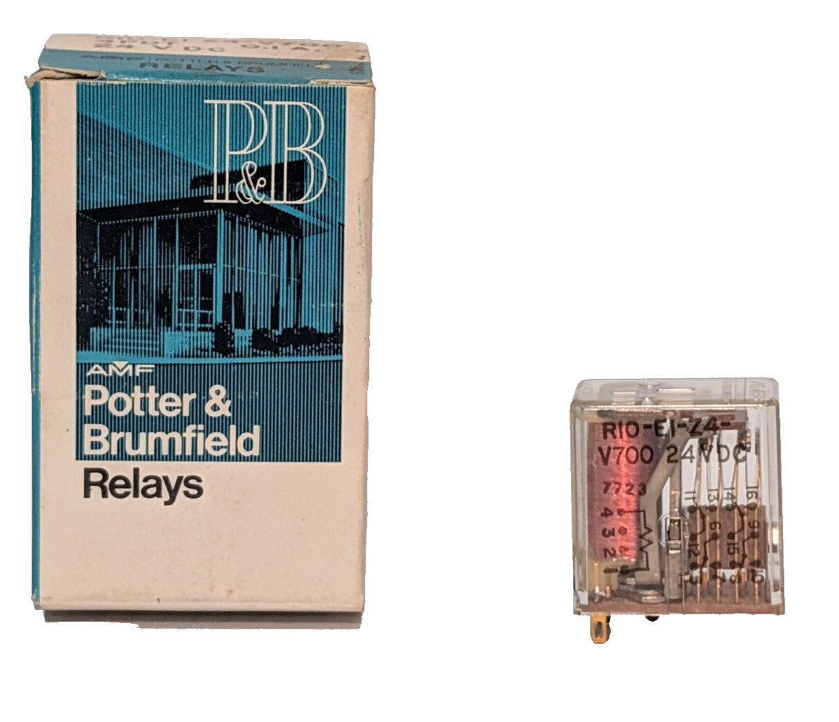 AMF Potter + Brumfield RIO-EI-Z4-V700 Relay, 24VDC, 14-pin, Made in USA