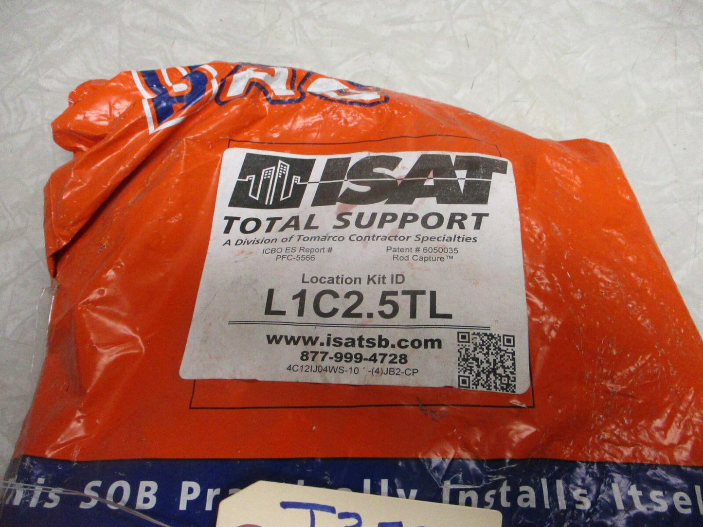 ISAT L1C2.5TL Total Support Seismic Bracing Cables Kit (Orange Bag)