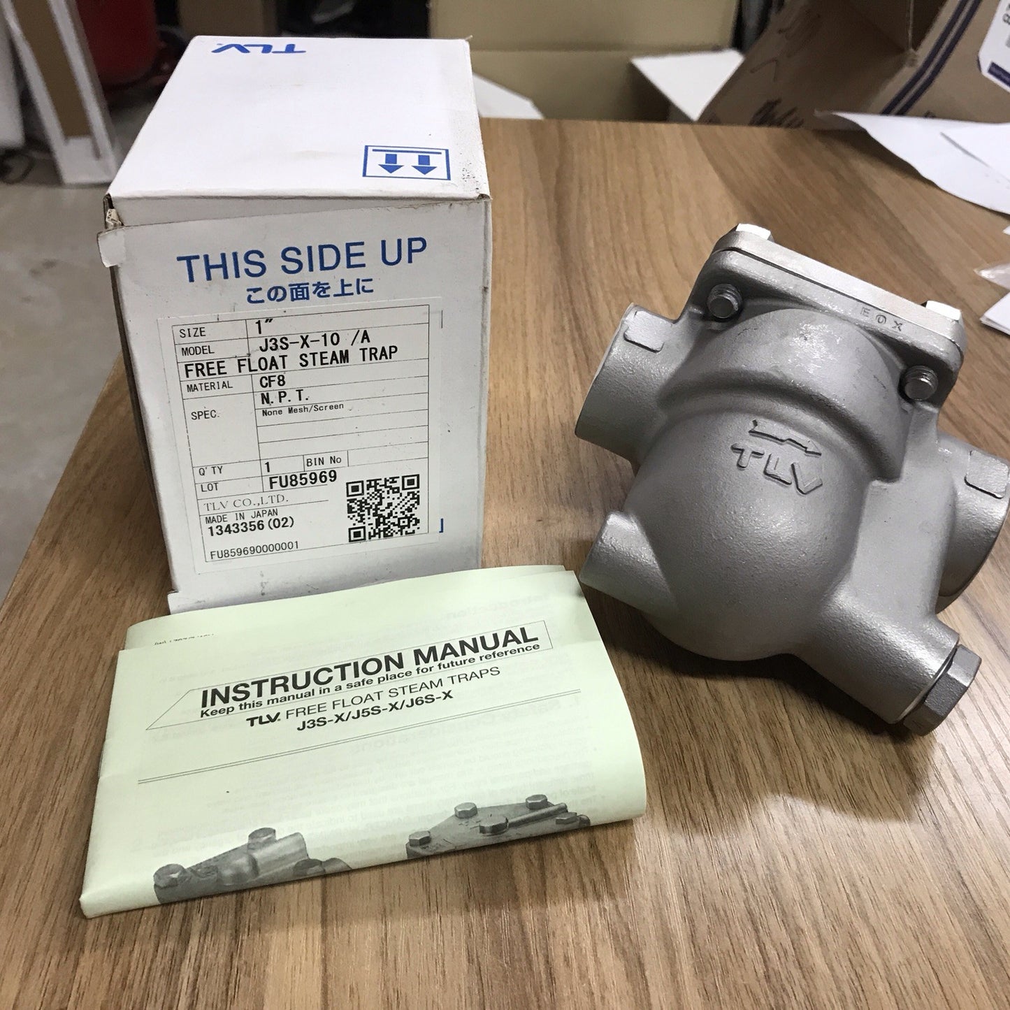 NEW TLV J3S-X-10 /A free float steam trap 1" in CF8 1 Inch
