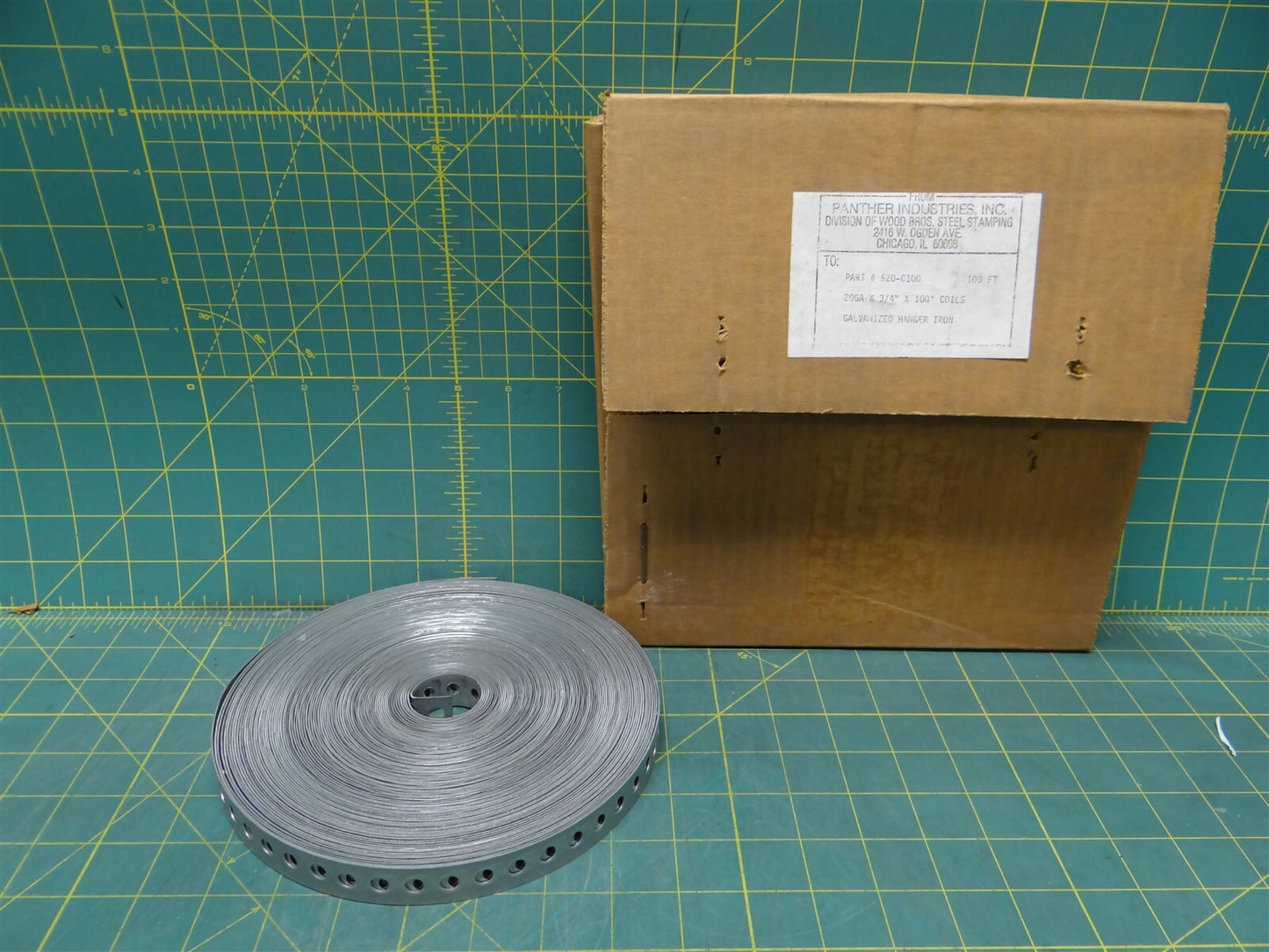 Panther Industries Inc. Galvanized Iron Hanger 20GA x 3/4" x 100' Coils 520-C100