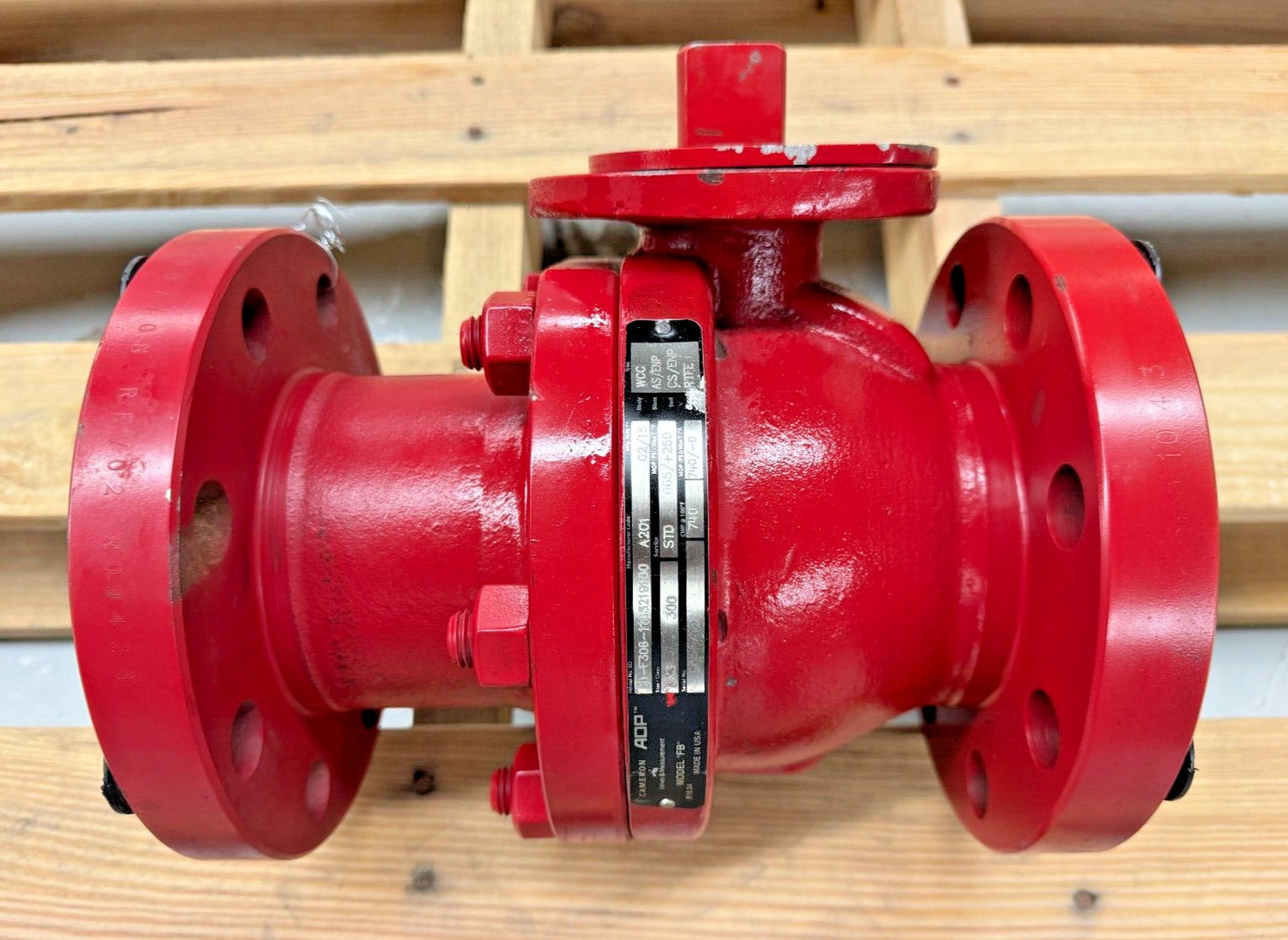 Cameron AOP Model FB Ball Valve 3" Class 300 Flanged End Full Port *USA*
