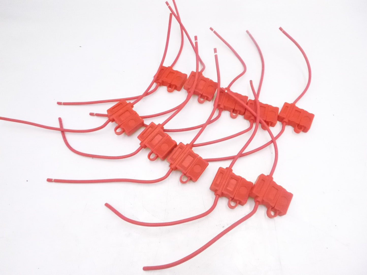 10 Pack 12 Gauge ATC Fuse Holder In Line AWG Wire 12 Volt w/cover & 15 AMP Fuse