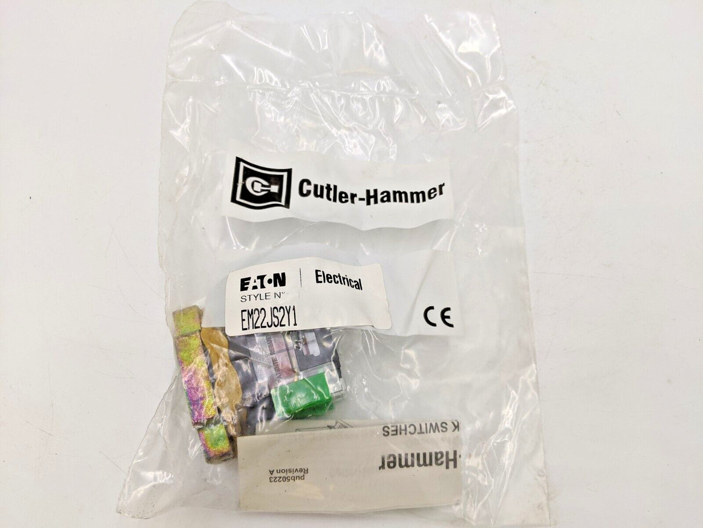 Eaton Cutler-Hammer EM22JS2Y1 2-NO 2-Position Joystick Contact Block Assembly