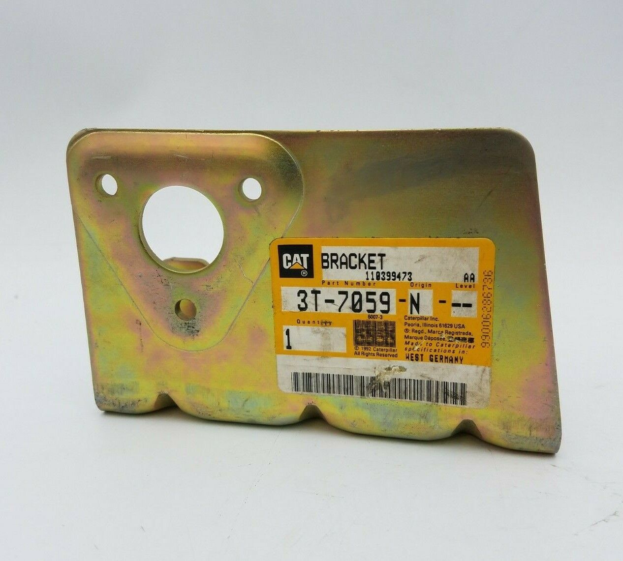 Caterpillar CAT 3T7059 Steel Bracket Heavy Equipment Replacement Parts Genuine