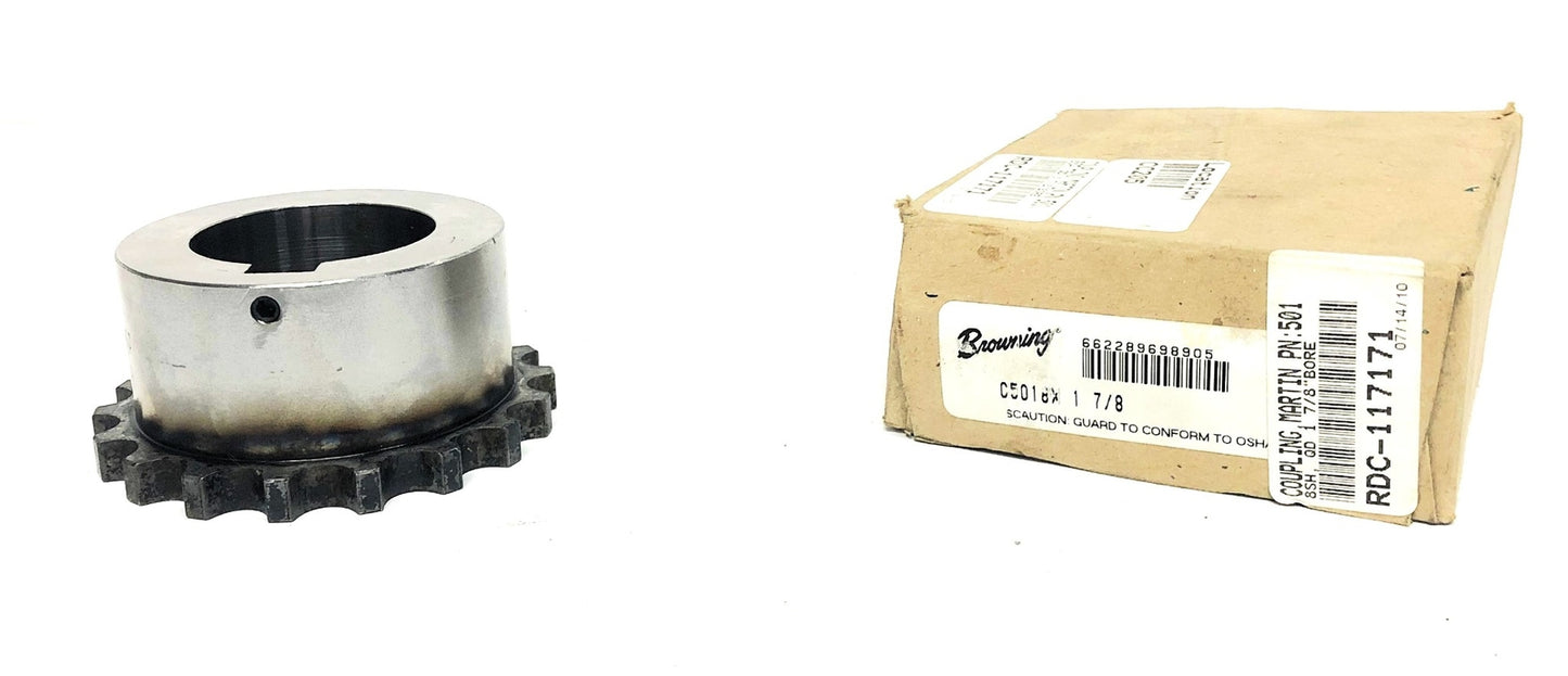 ?Browning Roller Chain Coupling 1-7/8 Inch C5018X1-7/8 NOS