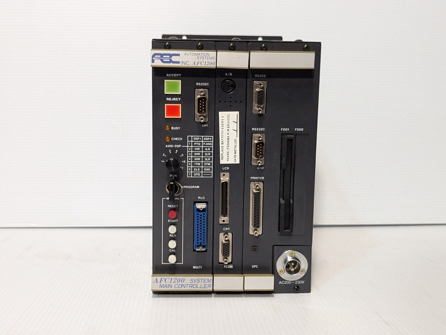 FEC AFC1200 Main System Axis Controller Surplus Tested+Returns