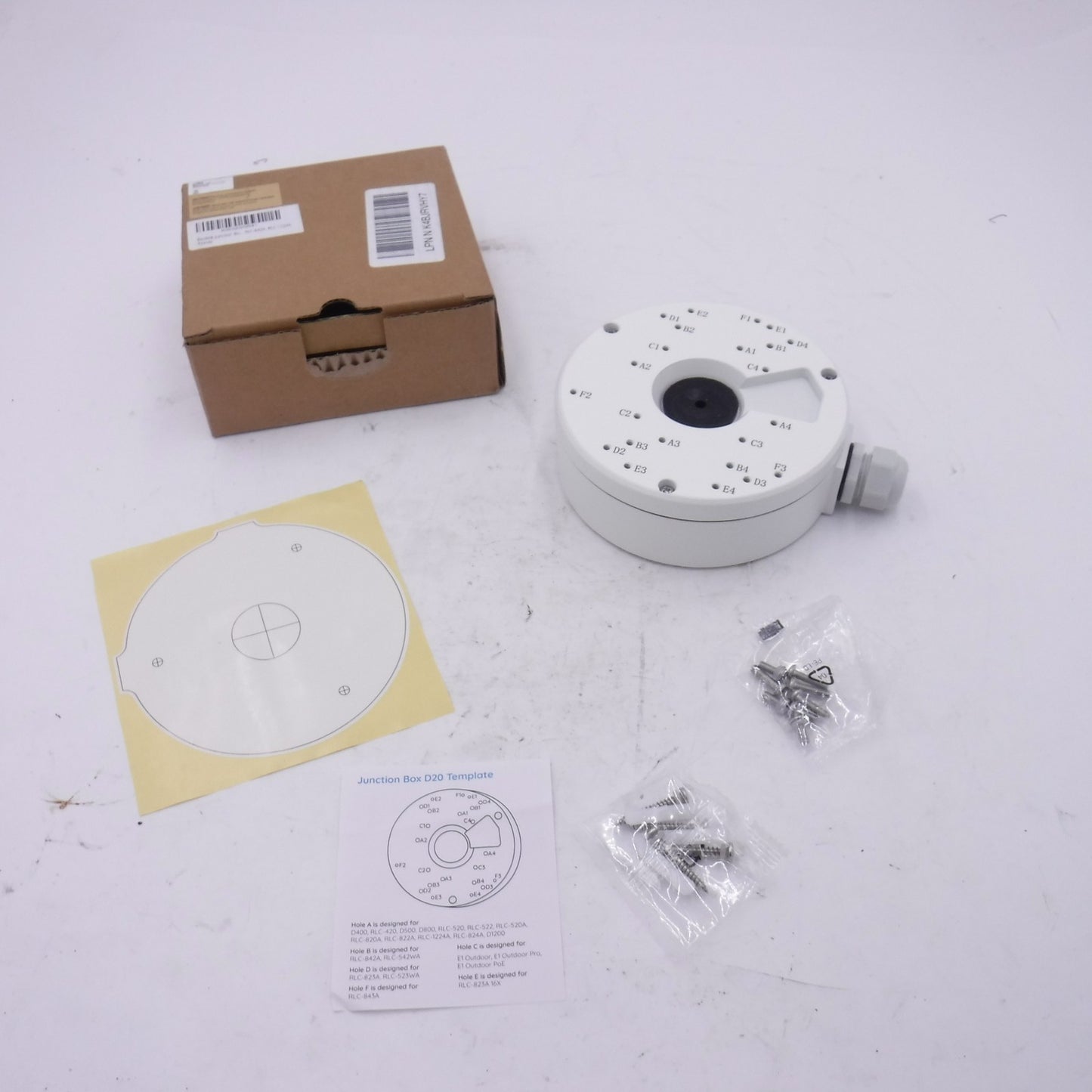 Reolink D20 Junction Box for Dome PoE Cameras 520A 820A 833/A White
