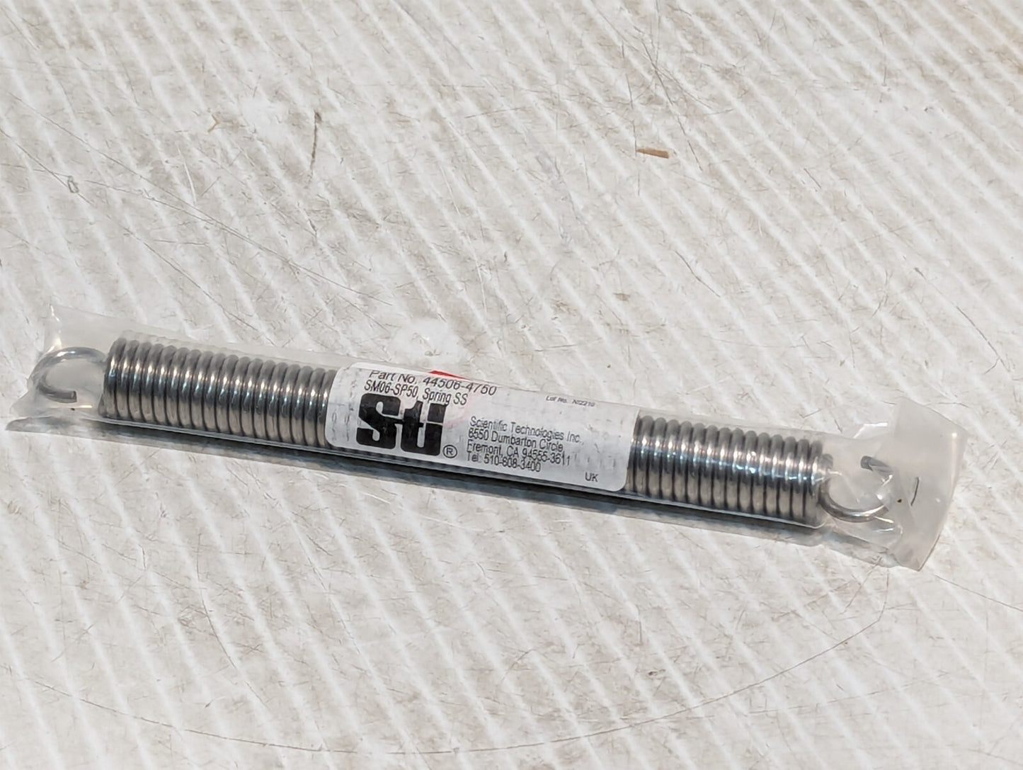 Omron 44506-4750 STI Stainless Steel Spring 8.5"L x 7/8" Dia.