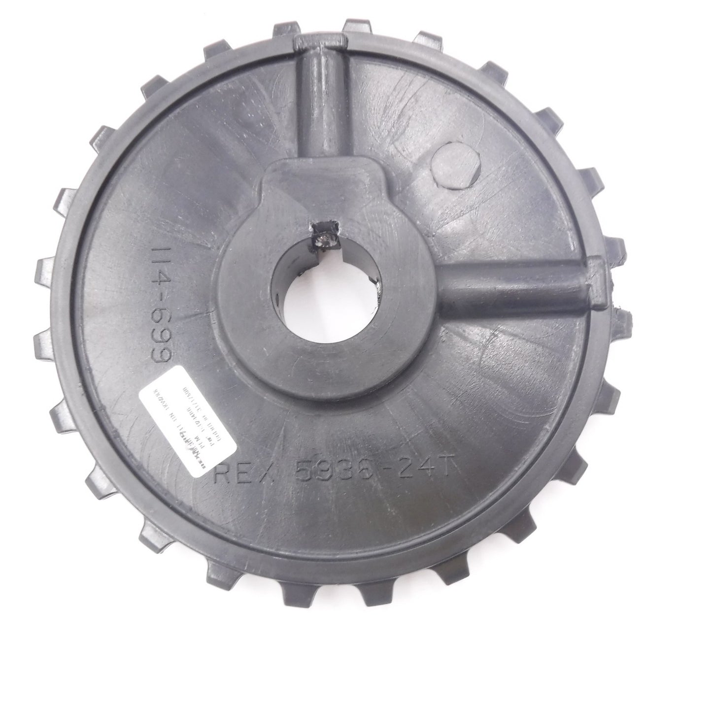 Rexnord 10028486 1 Piece Molded Acetal Sprocket 24 Teeth 1" Round Shaft 5936-24T