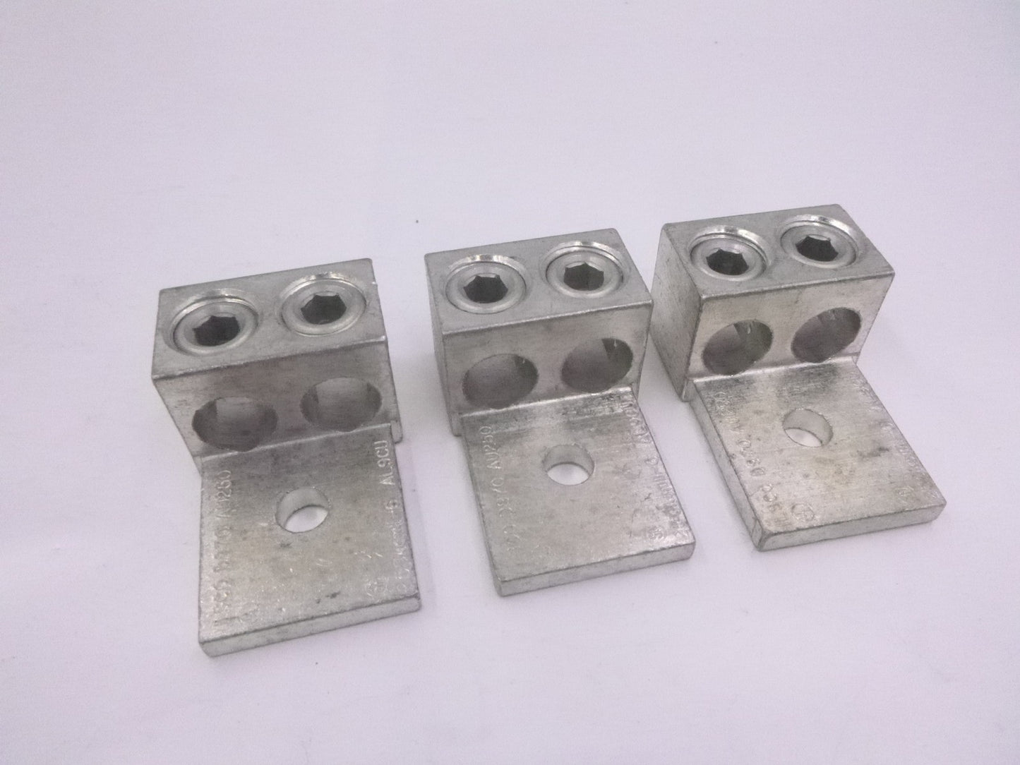 3 Pack ILSCO AU250 Copper 2-Conductor Mechanical Lug 250 kcmil AL9CU