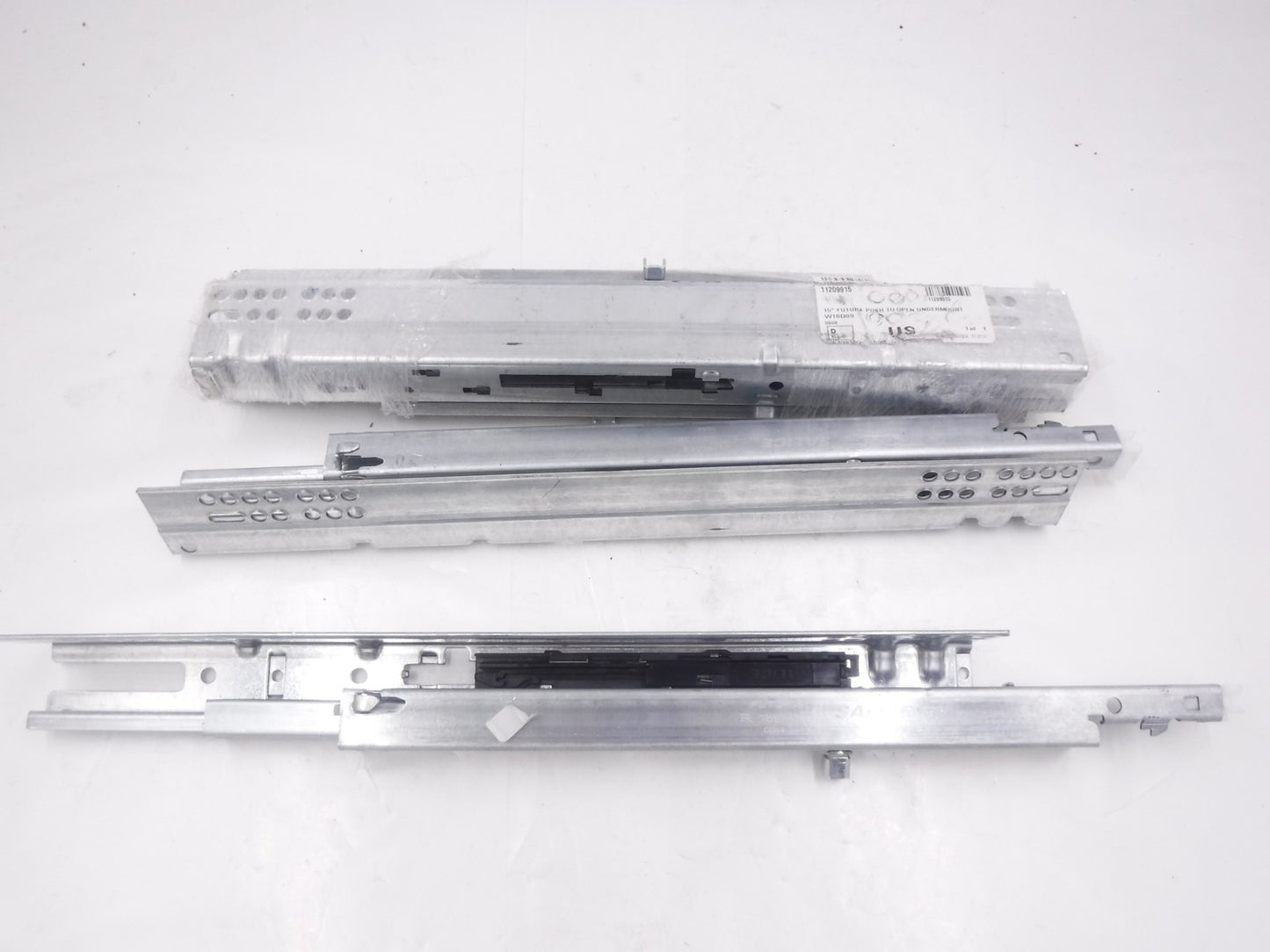 4 Pack Salice Futura 15"L Extension Push Open Undermount Drawer Slides SEE DES