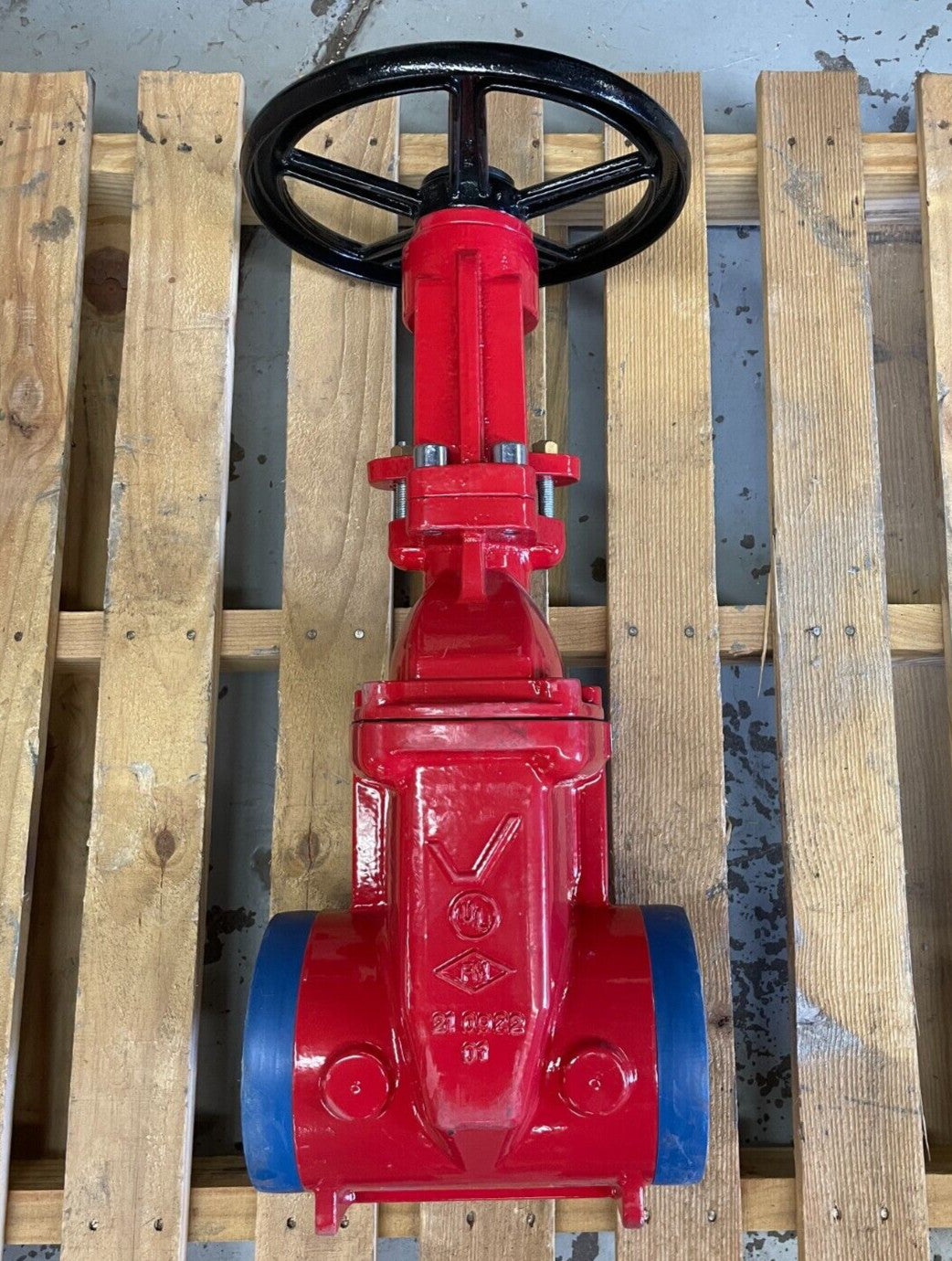 Victaulic 771H Fire Main Gate Valve, Epoxy Coated, 6" 250-psi Grooved Ends UL/FM