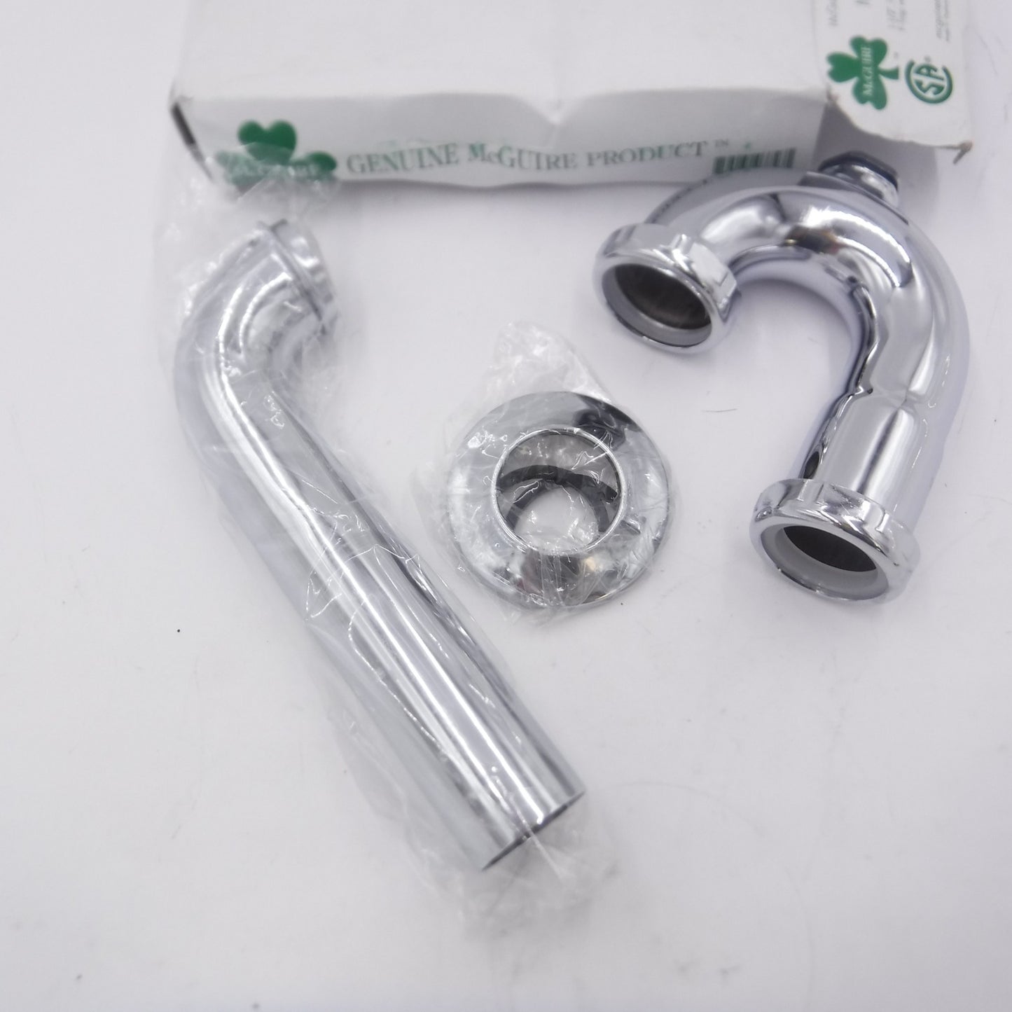 McGuire 1-1/2" & 1-1/4" x 1-1/2" Lite Commercial 17 Gauge P-Trap Chrome