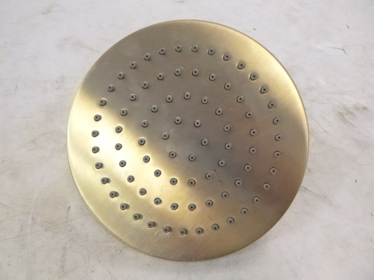 California Faucets 6" Ultra Thin Round Showerhead w/ Rubber Jets See Desc