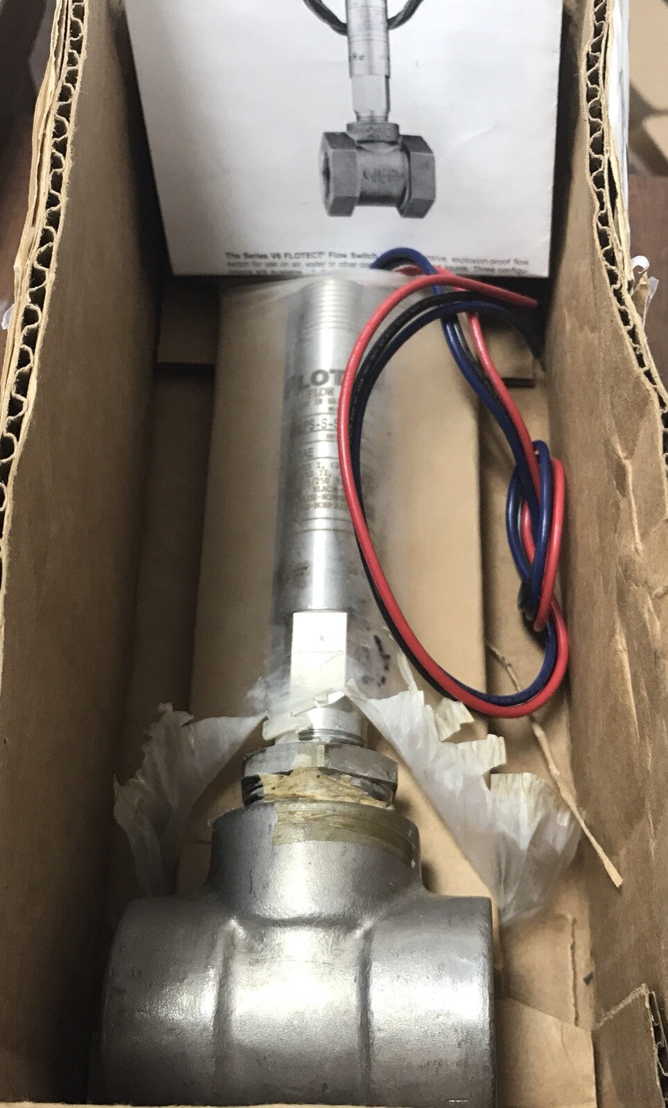 Dwyer W.E. Anderson V6eps-S-S-3-S Liquid Flow Switch V6 FLOTECT 119019-05 A10AE