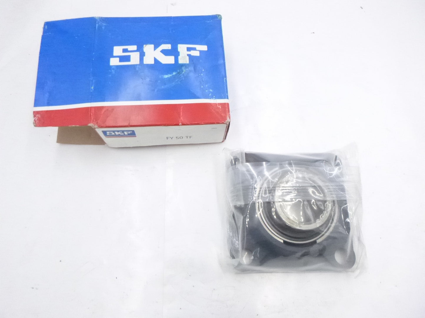 SKF FY 50 TF Flanged Block Ball Bearing 50MM Bore 4 Bolt Flange Set Screw