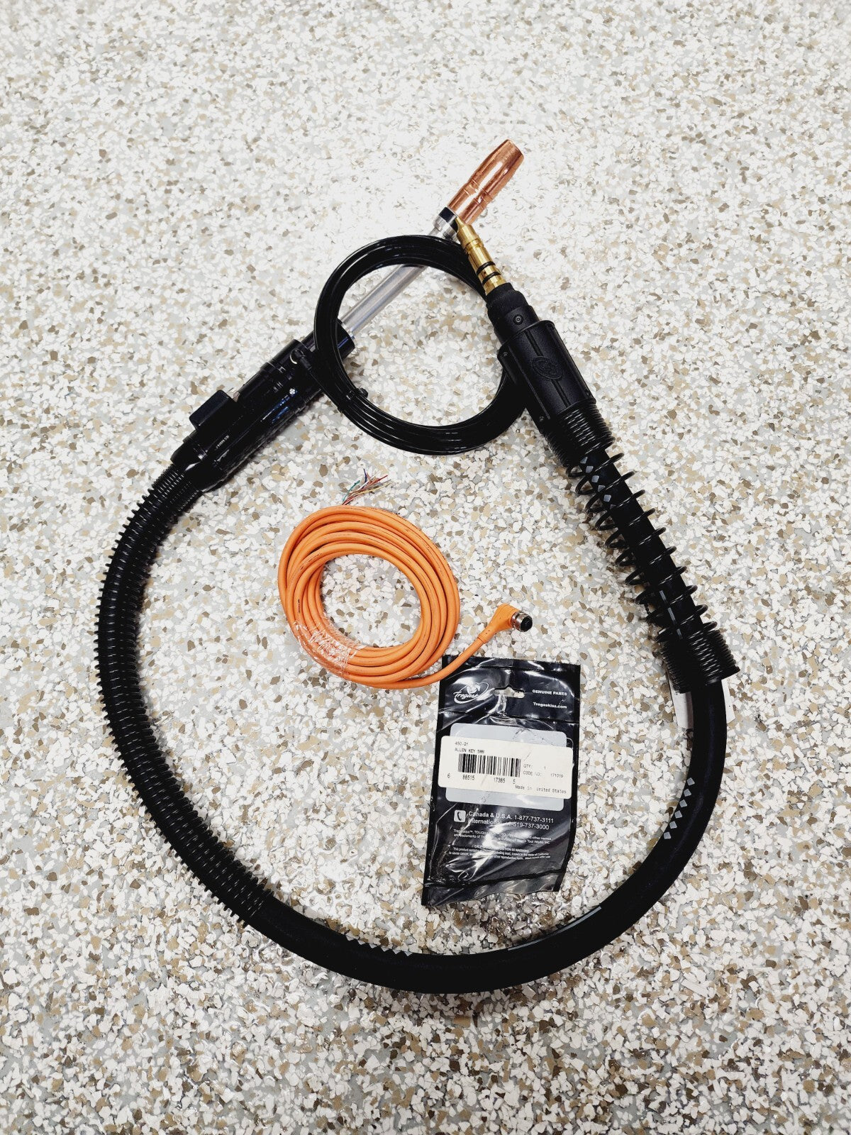 Tregaskiss RA11AC1CA1GM Robotic MIG Welding Lead 500AMP Length 4.0 Wire 0.052-S