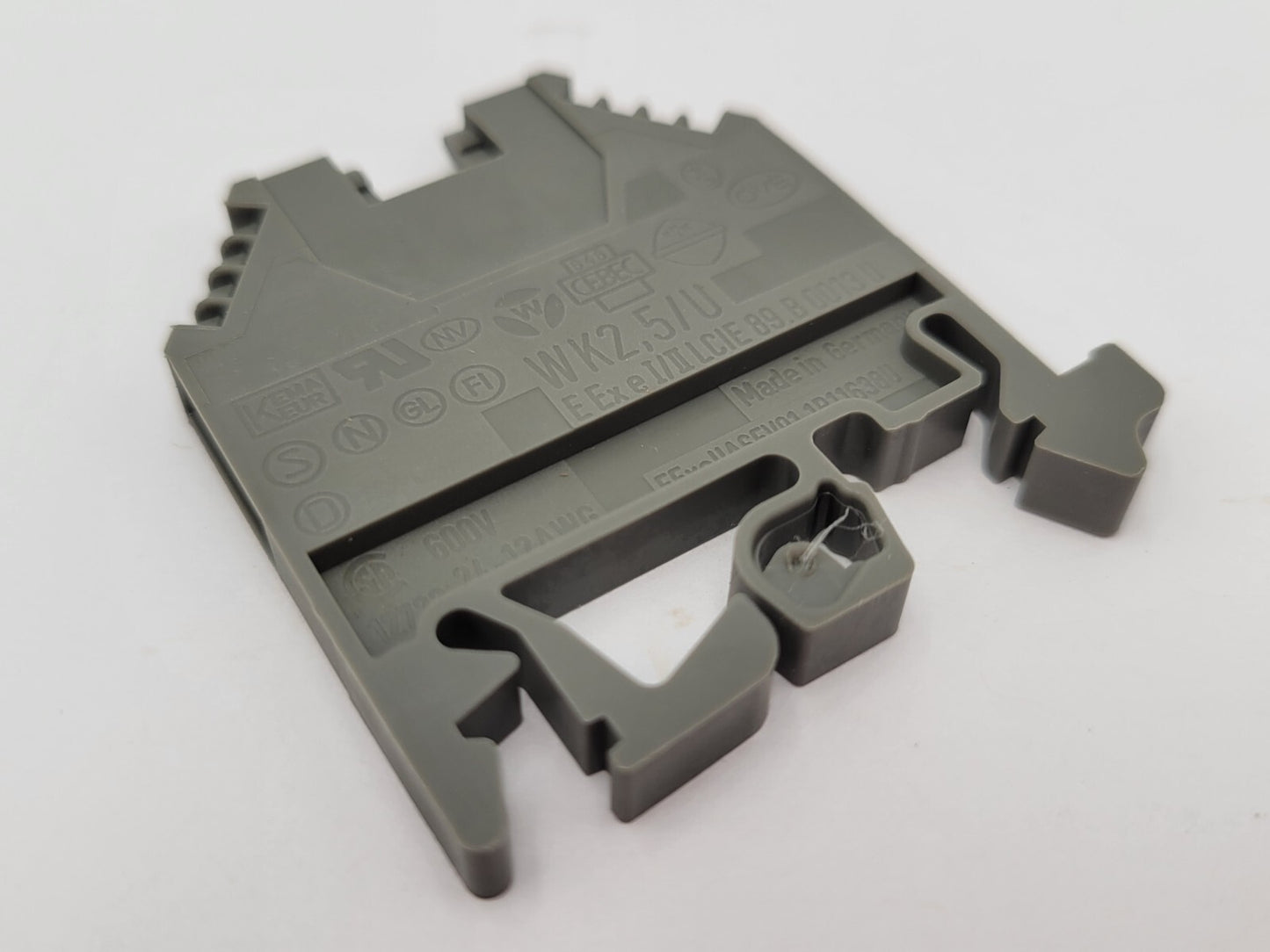 100Pc Set Cutler-Hammer C383RK254B Terminal Block Feed Thrue Gray Wk2.5/U 600V