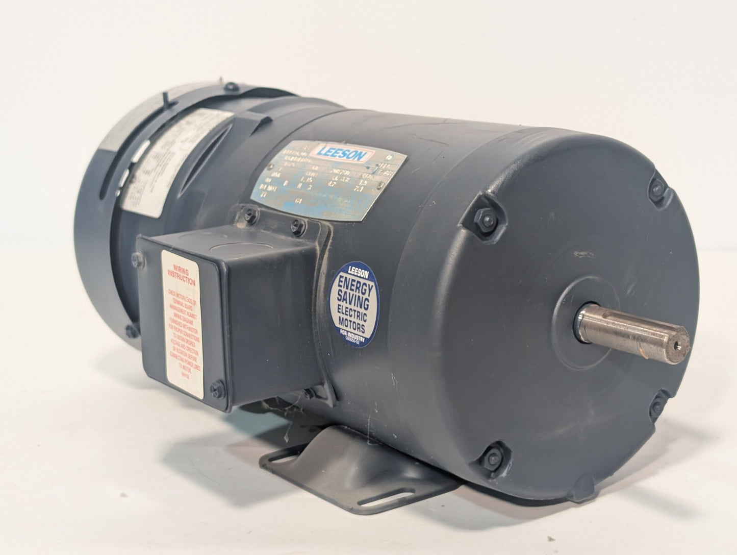Leeson 114146.00 Brakemotor, 1hp, 1725rpm, NEMA 56, TEFC, IP43, 208-230/460v