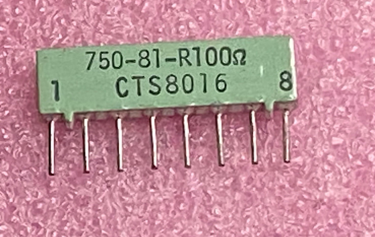 CTS 750-83-R100ohm isolated 4-resistor array 8-pin SIP