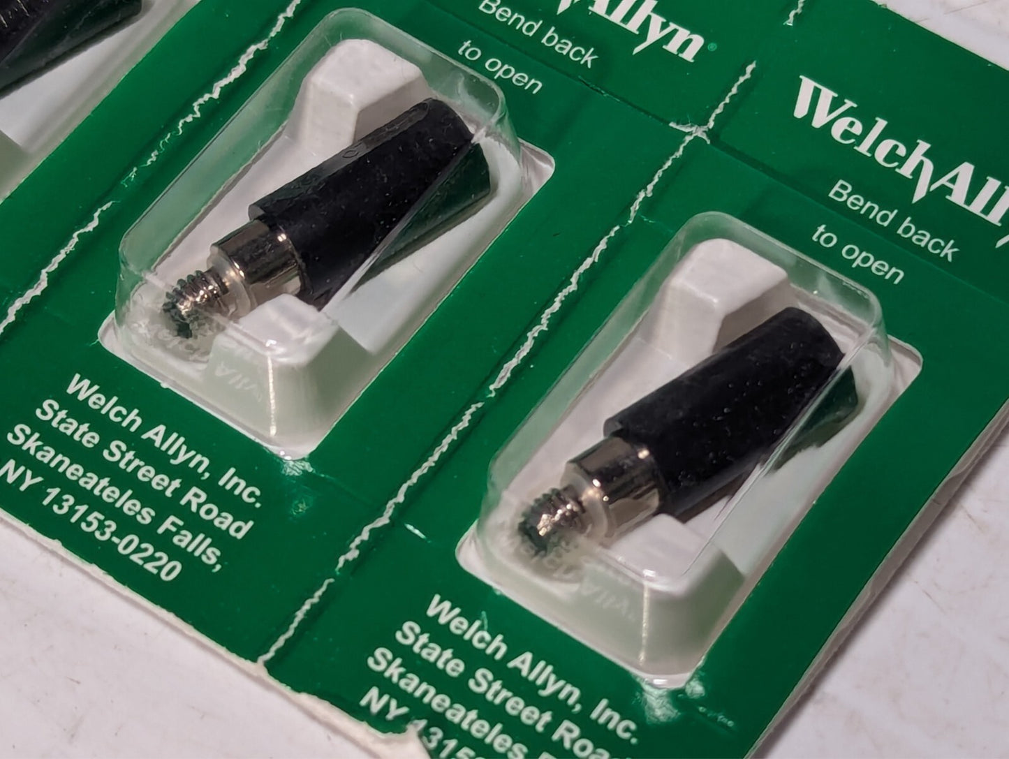 Lot of 2 Welch Allyn 07800-U 6V Halogen Replacement Bulbs for Scope - Free Ship