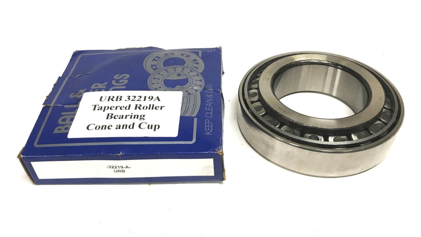 URB Tapered Roller Bearing Cone and Cup 32219A NOS