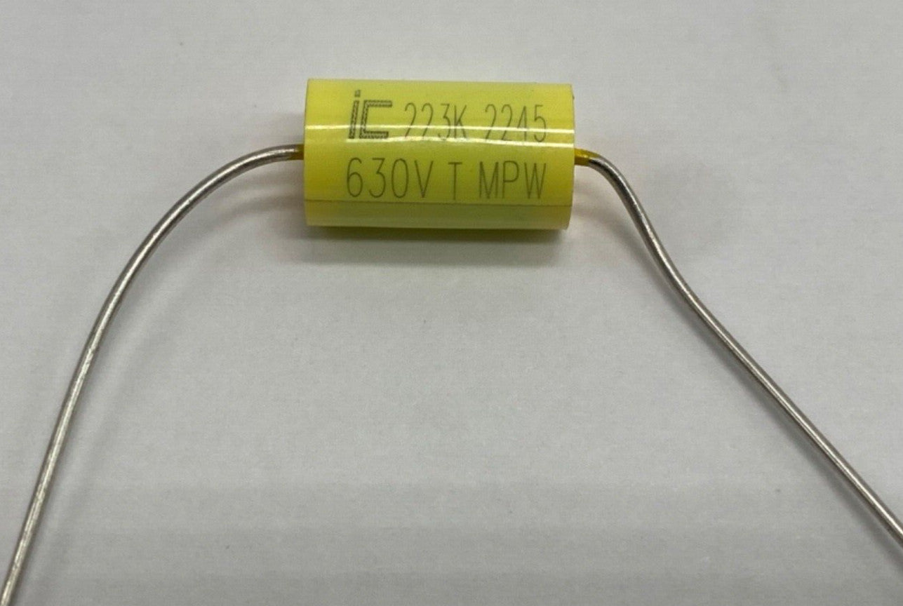 Illinois Capacitor metalized film capacitor axial lead .022uf/630V, 223K630V