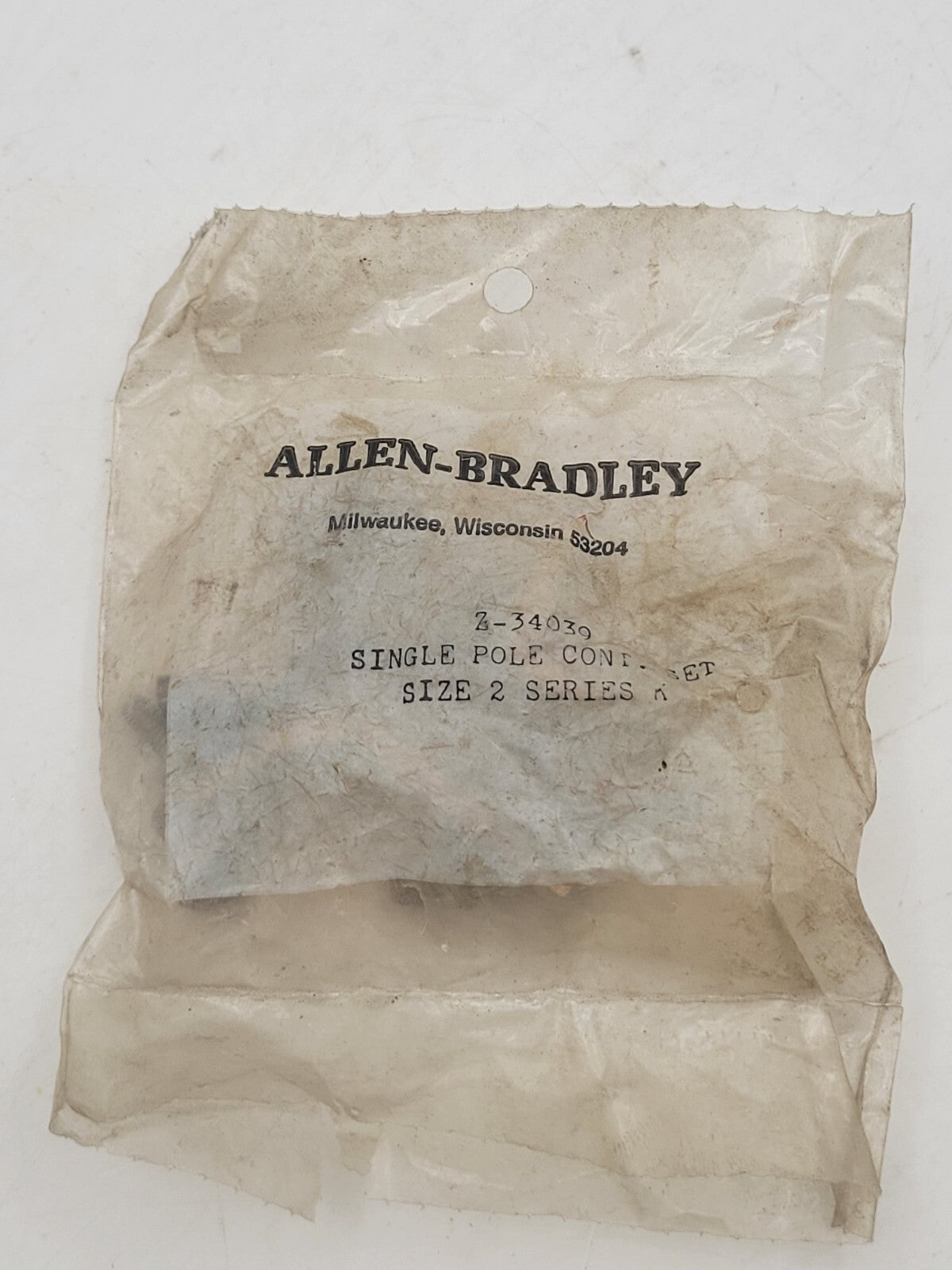 Allen-Bradley Z-34039 Contact Kit 60A Single-Pole Size 2 for Series K Contactors