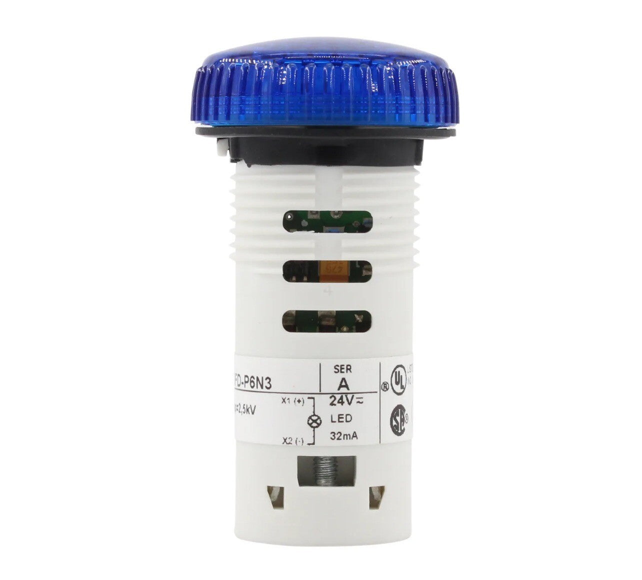 *QTY 9* ALLEN BRADLEY 800FD-P6N3 LED PILOT LIGHT SERIES-A, 32MA, 24V, BLUE. D1