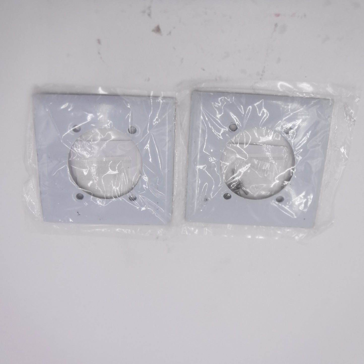 2 Pack Hubbell Stainless Steel 1 Single Receptacle Wall Plate 2 Gang SS701