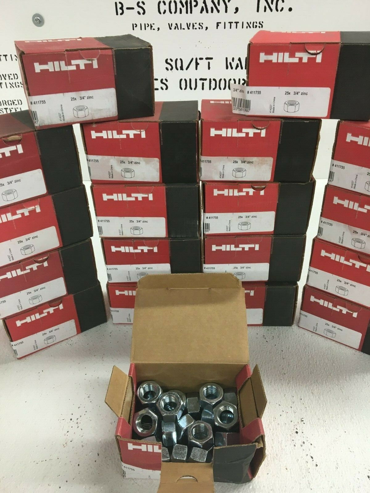 Hex Nuts Zinc 3/4" HILTI #411755 (Box of 25)