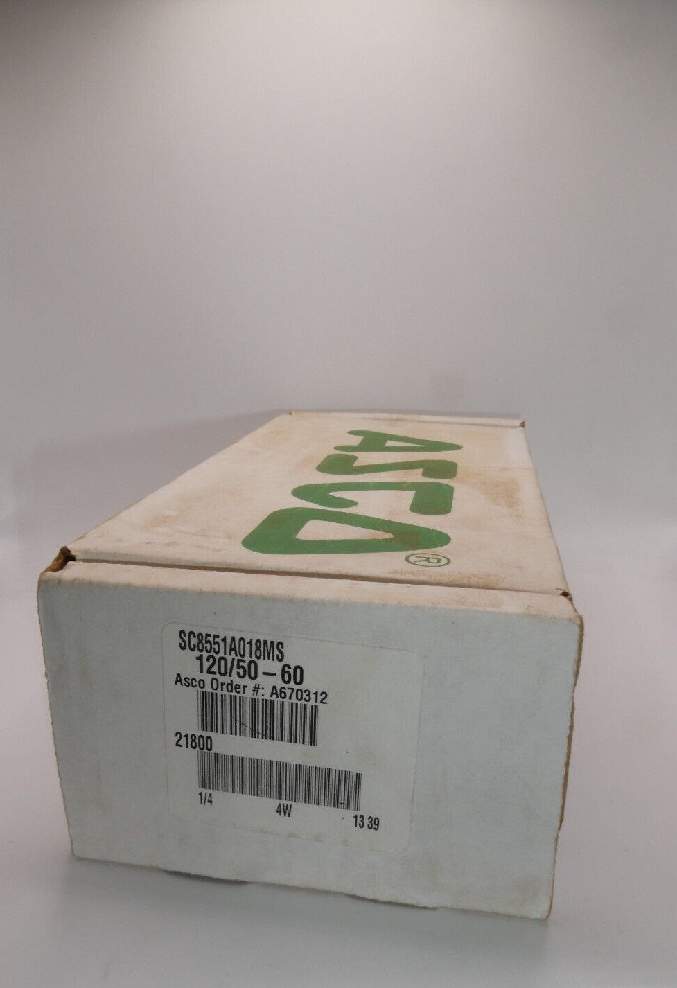 ASCO SC8551A018MS 120/50-60AC 4-Way Aluminum 1/4 In Solenoid Valve Namur Mount