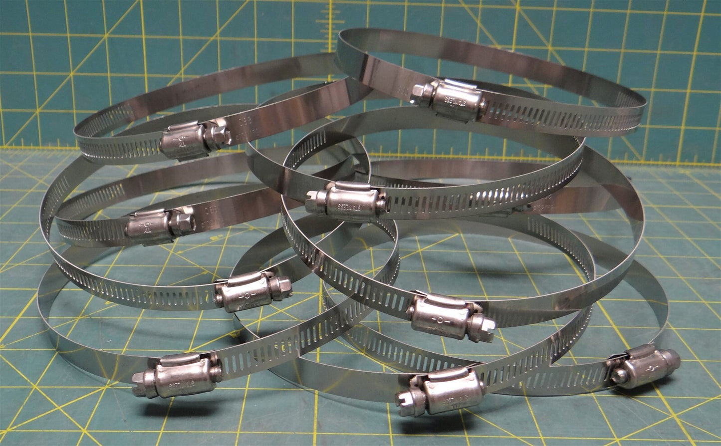 (10) DuPage Adjustable Worm Drive Hose Clamps S.S. Max Diameter 6" P/N: B88HS