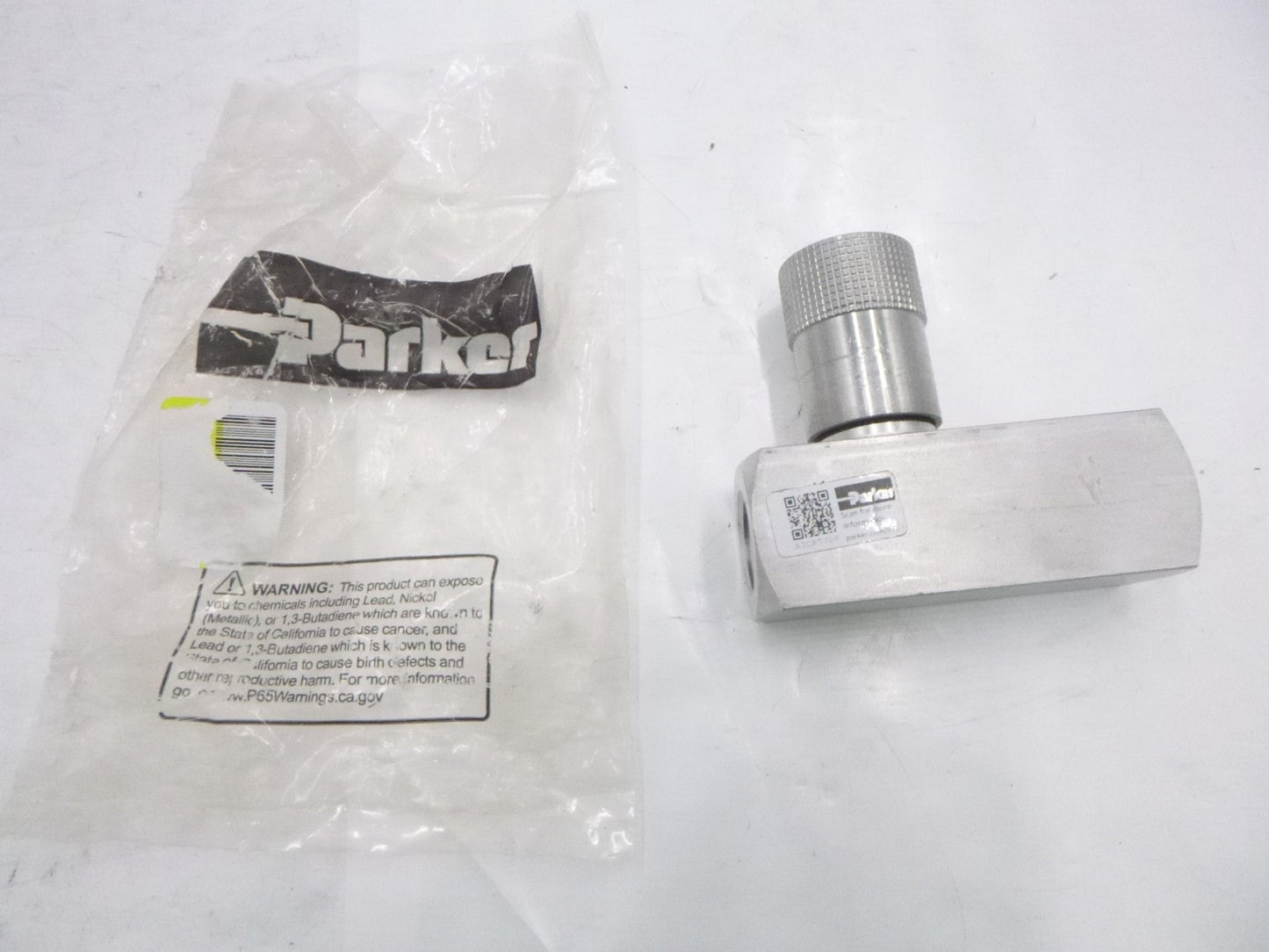 Parker In-Line Flow Control Valve F800SS F Series 1/2" Connection 5000PSI