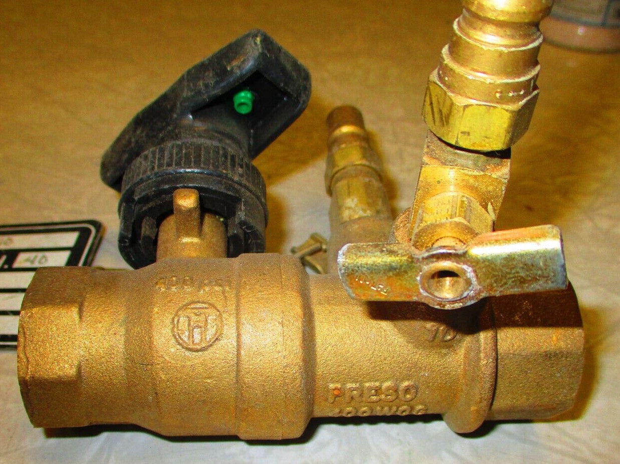 PRESO B-PLUS B+75N-10 3/4" Brass Metering Valve 400 WOG / 1.06 GPM / SCH. 40