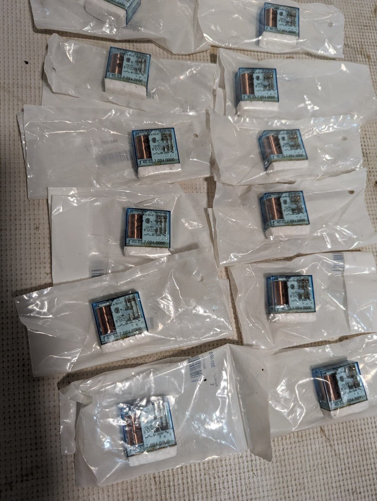 Lot of 5 Finder 40.52.7.024.0000 Relays, 8A 250V