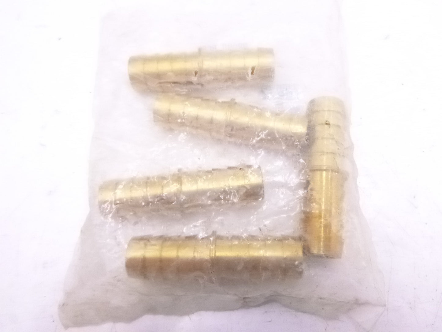 5 Pack 10974 Barbed Brass Hose Fitting 1/2" ID Hose