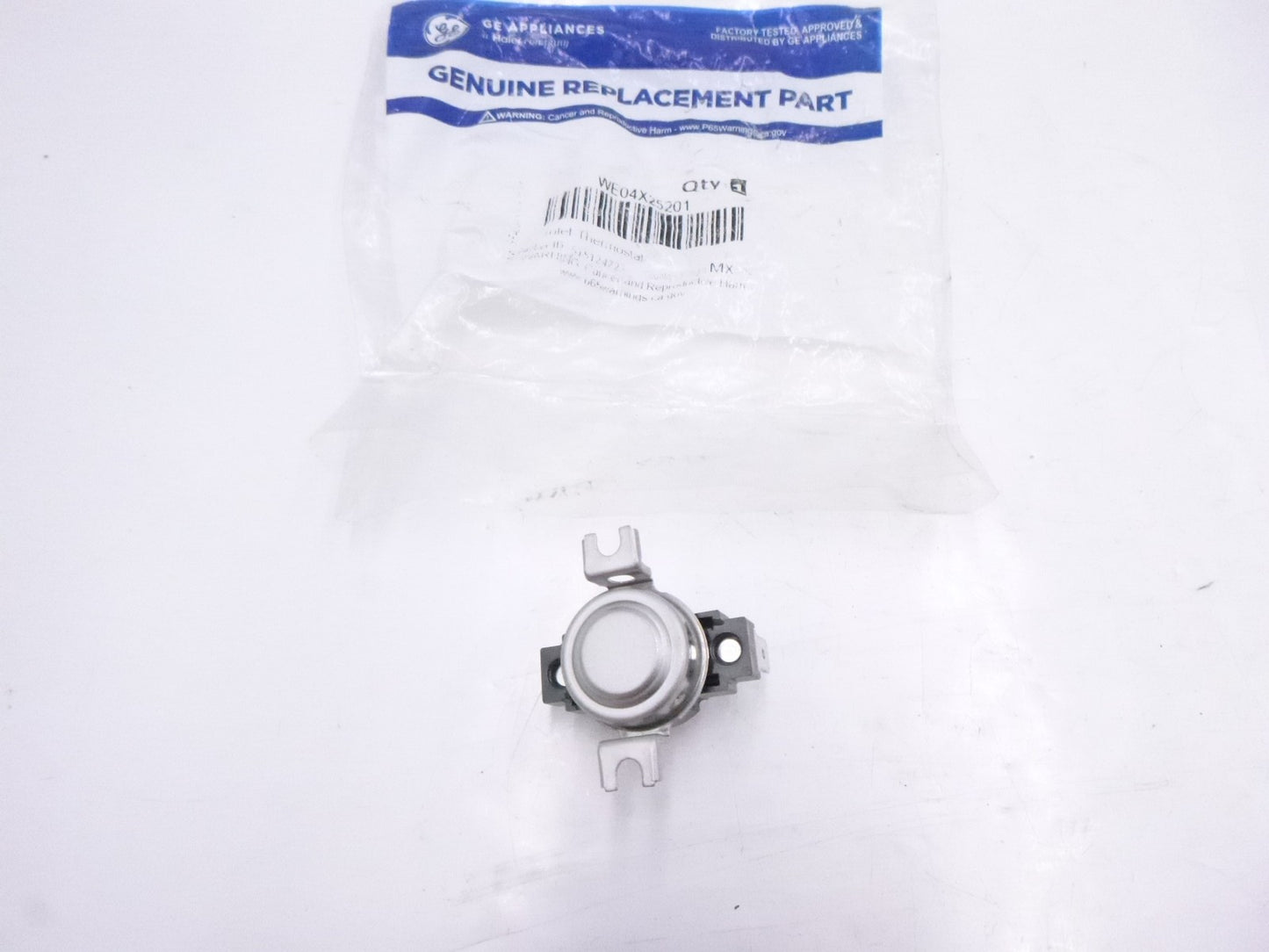 Genuine OEM GE WE04X25201 Dryer Cycling Thermostat