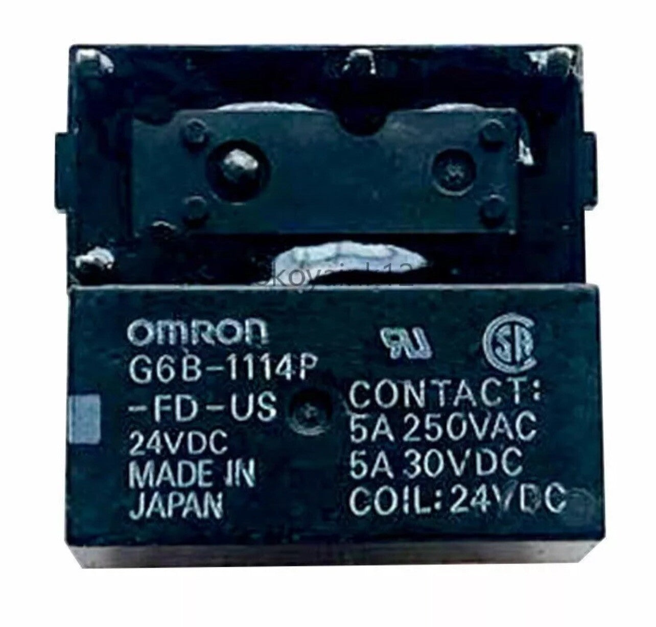 *QTY 15* Omron Relay G6B-1114P-FD-US-24VDC 5A 4Pins. E7