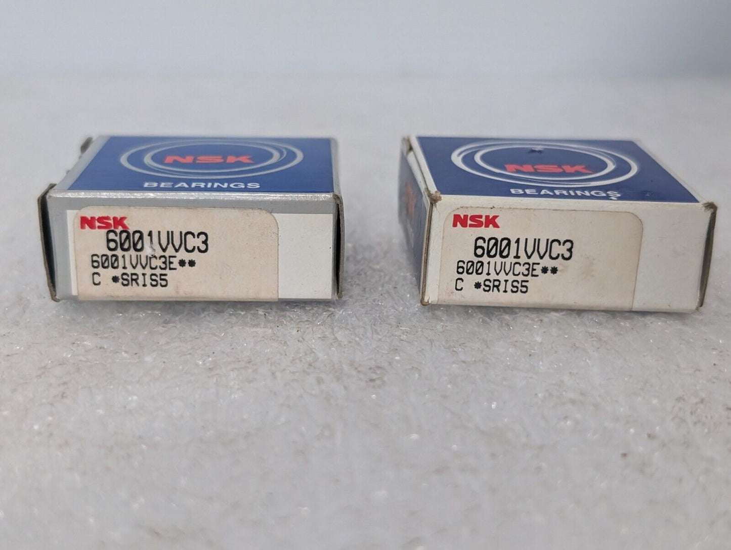 Lot of 3 NSK 6001VVC3 Radial/Deep Groove Ball Bearings & Returns