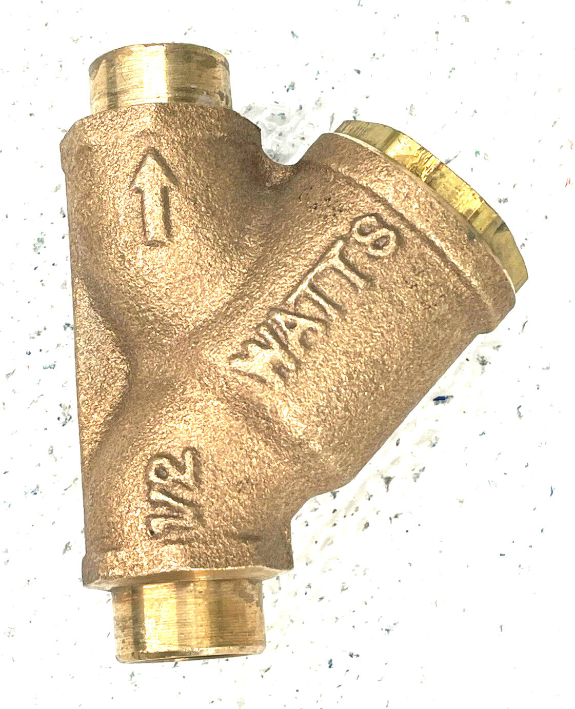 WATTS Bronze Y Strainer 1/2" Solder Joint Ends 400 psi WOG w/ 20-Mesh SS Screen