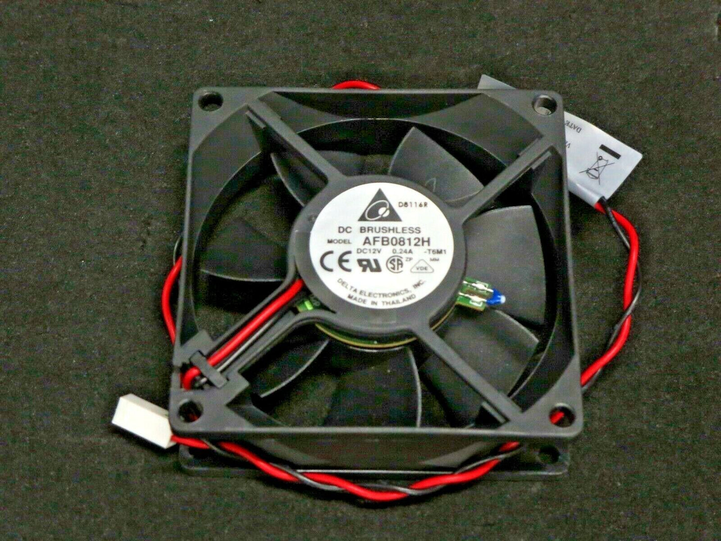 Delta Electronics AFB0812H DC Brushless Component Fans (12VDC, 0.24A) Lot of 5