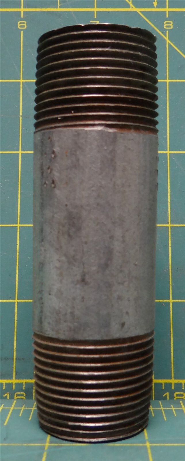 1" D x 1" D x 4" L Hot Dipped Galvanized Pipe Nipple, Fitting, Connector