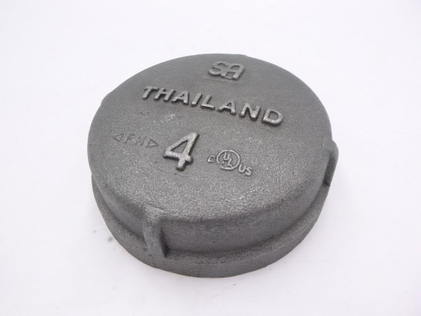 4" Threaded Pipe Cap Black Malleable Iron Pipe Fitting