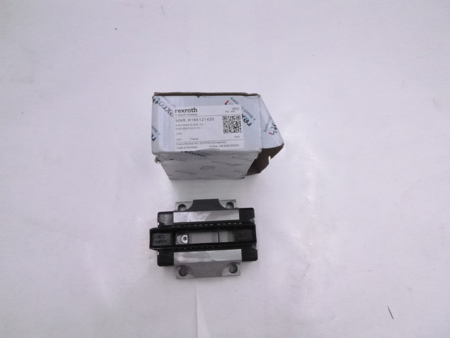 Bosch Rexroth Ball Runner Block Carbon Steel KWD-025-FNS-C1-N-1