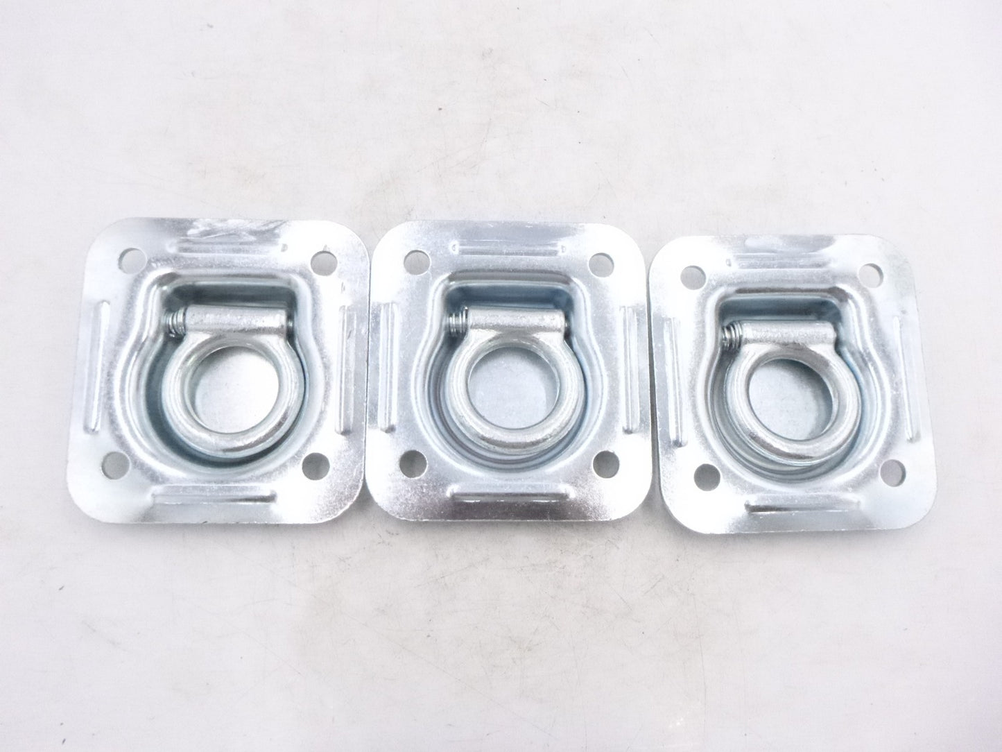 3 Pack Keeper Square Flip Ring Anchor Recessed 4-7/16" x 4-13/16"